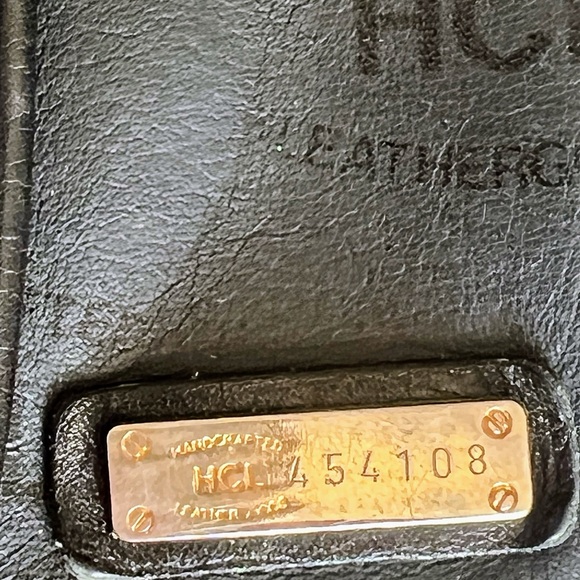 Authentic Leather Hcl Crossbody Purse Blue - Picture 2 of 8